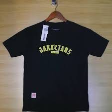 Kaos T Shirt Pria Jakartans Persija Jakarta Casual Hooligan Ultras