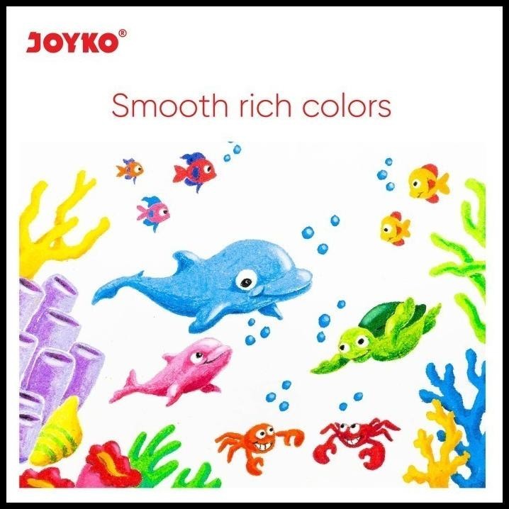 

HOT DEAL CRAYON SET JOYKO KRAYON MEWARNAI ISI 12 PENSIL GAMBAR OIL PASTEL ART