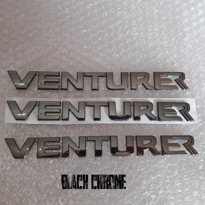 Logo Emblem Venturer Black Chrome