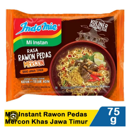

Mie Indomie Rawon Pedas Mercon Original