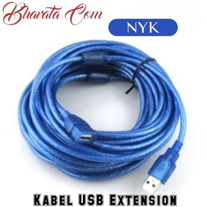Kabel EXTENSION Sambungan USB 10M Kabel Perpanjangan USB 10Meter NYK
