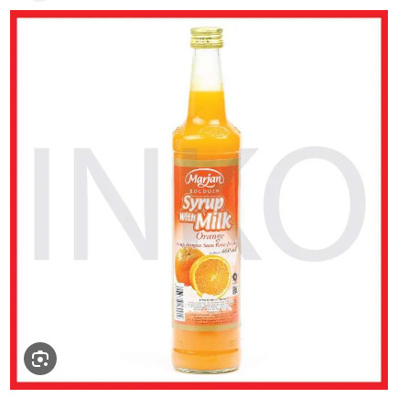 

Sirup Marjan Milk Orange Original