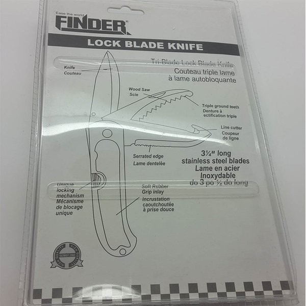 

Finder Tri-Blade Lock Blade Knife Pisau Lipat