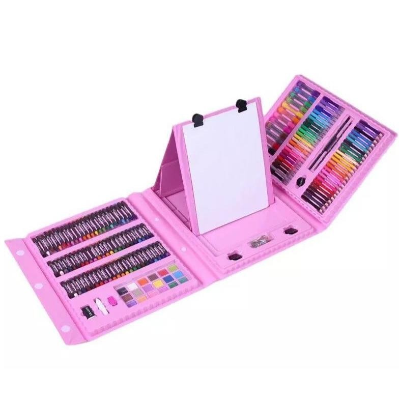 

ed-7 Pensil Warna Crayon Set 208 Pcs Alat Menggambar Mewarnai Anak Viral