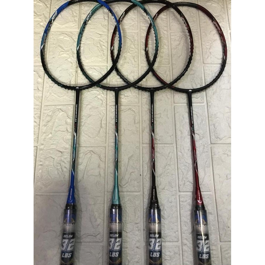 Raket Badminton New Power Max Nanoparticles 700 Kuat Tarikan 32 Lbs Original Premium Berkualitas
