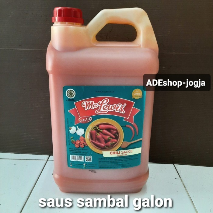 

Ready stock] saus sambal mc lewis galon saos 6 kg mclewis chilli sauce