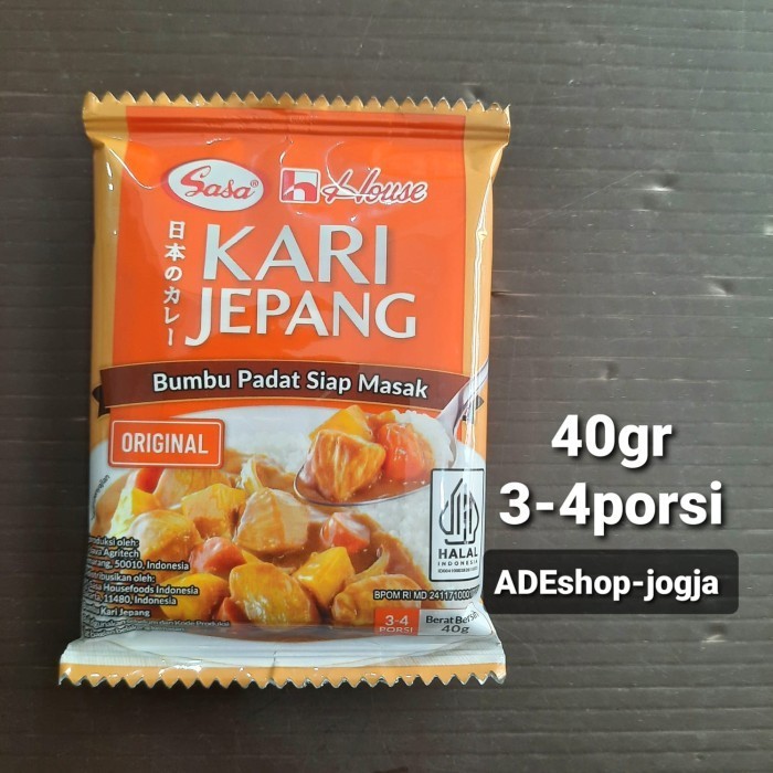 

------] Sasa House Kari ala Jepang 40 gram Original Pedas bumbu padat siap masak curry 3-4 porsi