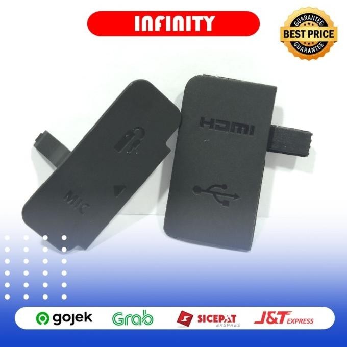 Karet Rubber Tutup USB HDMI MIC Canon Eos 200D