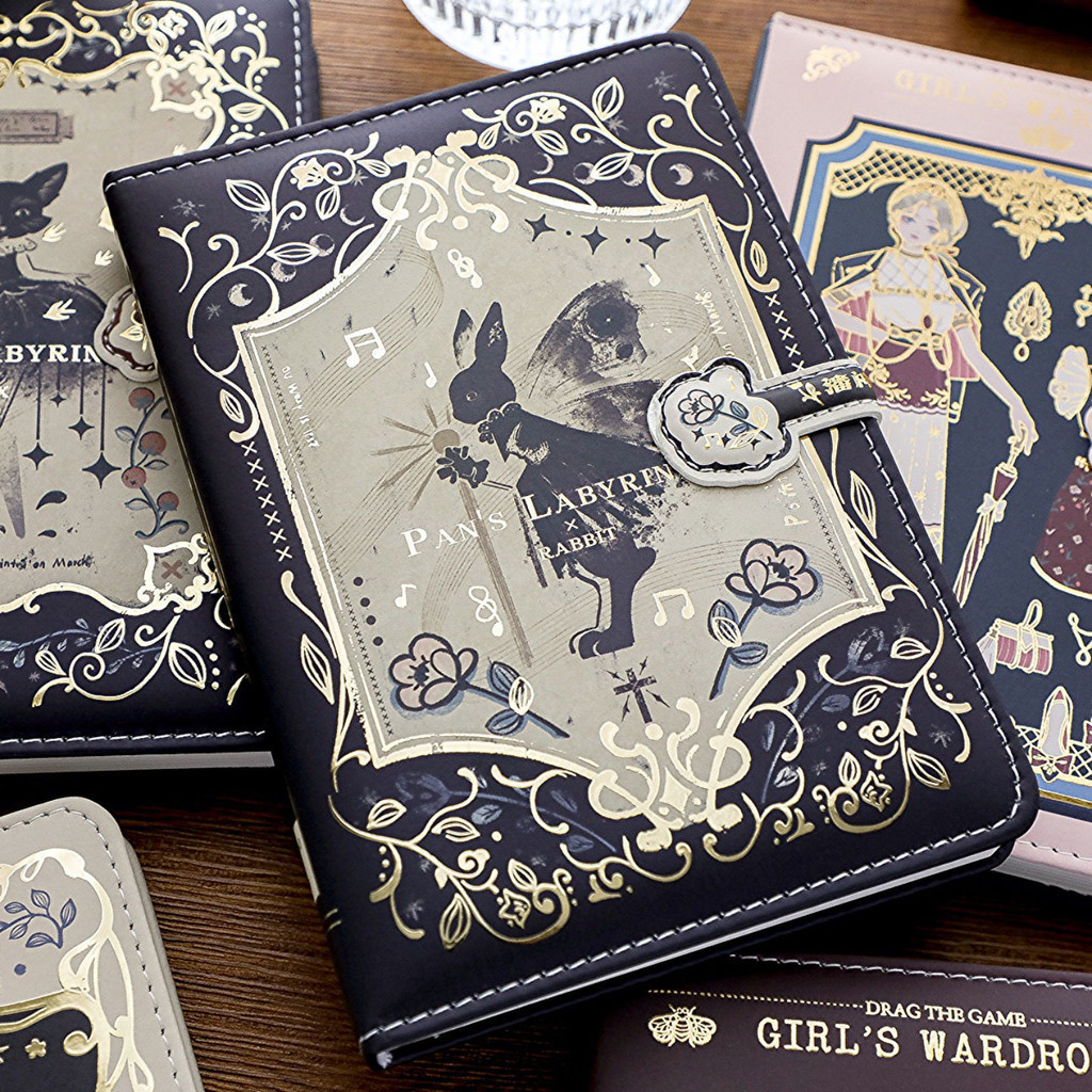 

Senyu WARM TREE Kate Castle Journal BookpuMagnetic buckle book Gothic Style Butterfly Flower Journal Book Notebook