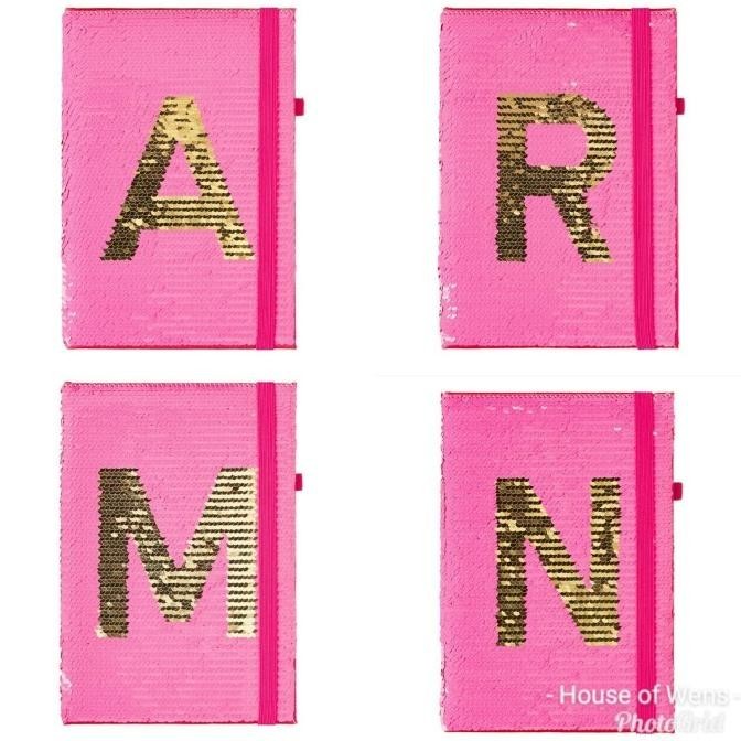 

New Smiggle Alpha Sequin A5 Notebook Original