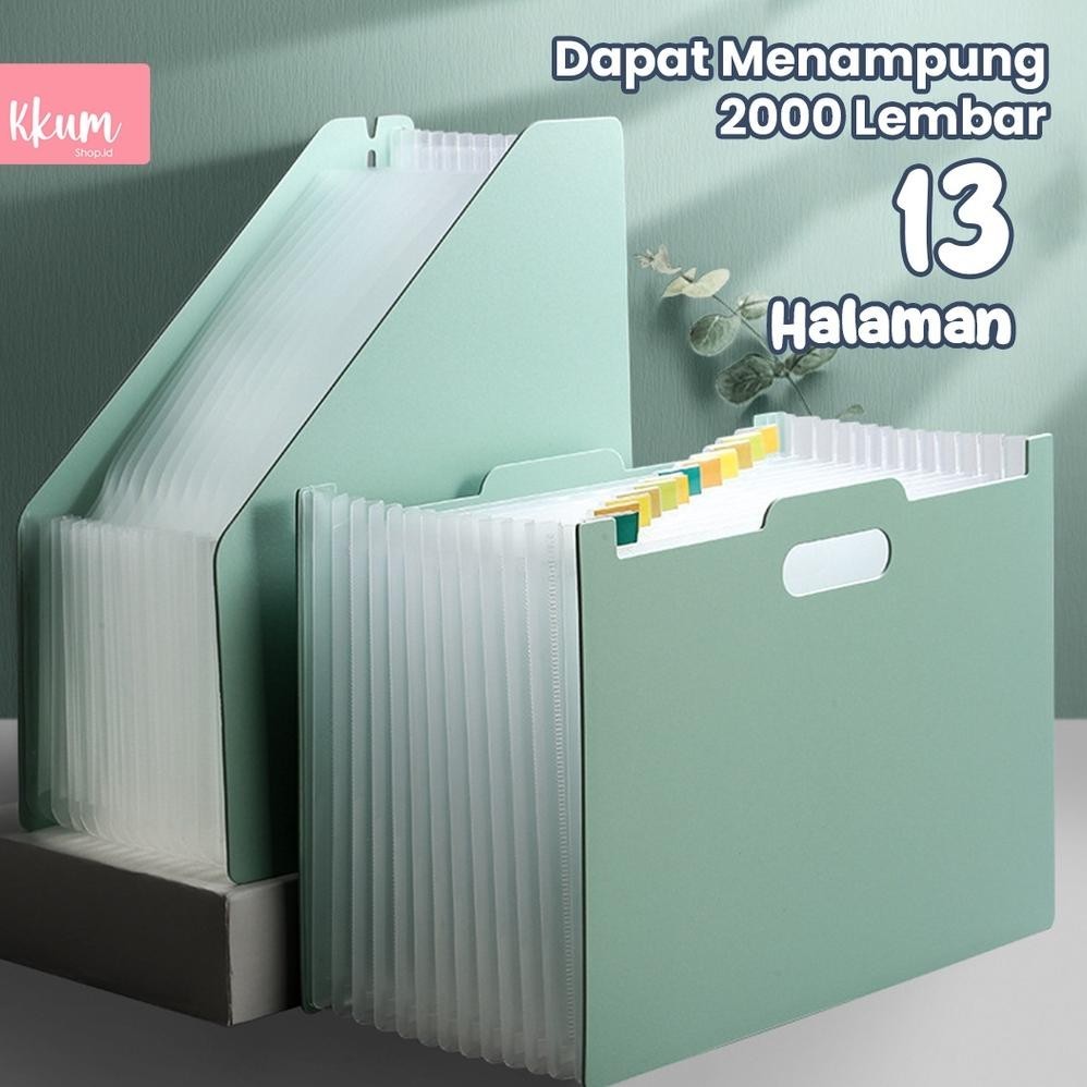 

er-23 BAHAN TEBAL Standing file A4/ File folder document bag/ Tas dokumen file 13 sekat Hemat