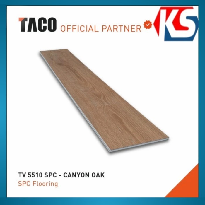 Taco Lantai Vinyl Spc 5Mm - Tv 5510 Canyon Oak
