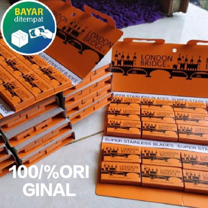 silet London bridge lama & baru original / silet isi ulang pisau cukur 1renteng (100pcs )