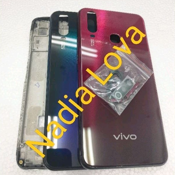 Kesing Fullset Casing Fullset Backdoor + Bezel + Frame Vivo Y12 Y15 Y17
