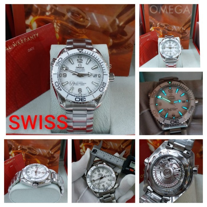 Best Seller Jam Tangan Omega X Swatch Automatic Stainless Solid Mewah
