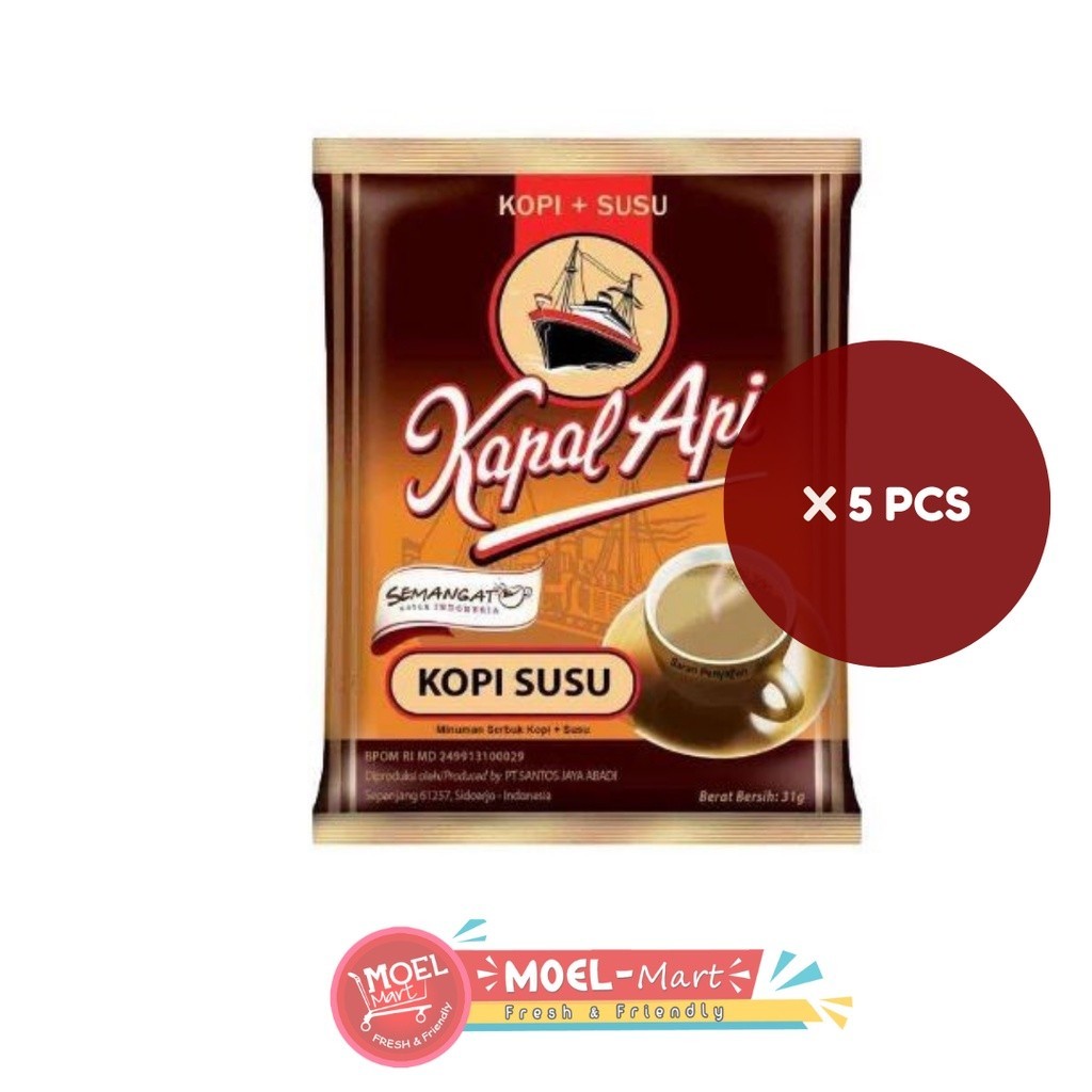 

KAPAL API KOPI SUSU 5 Sachet x 31GR