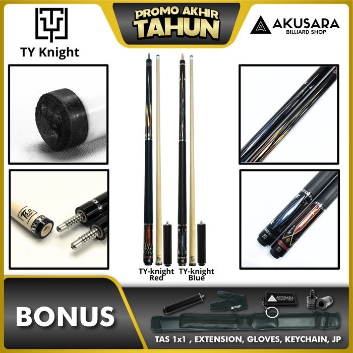 DISKON TERBATAS STIK BILLIARD TY KNIGHT + TY CARBON EXTENSION NEW LOW