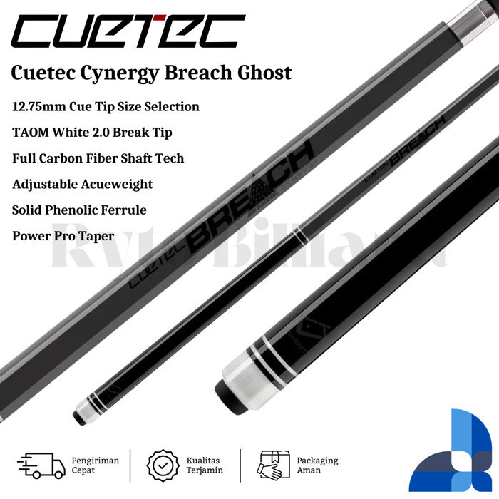 CUETEC BREACH BREAK CUE GHOST RED STICK BILLIARD BREAK - RYTO BL