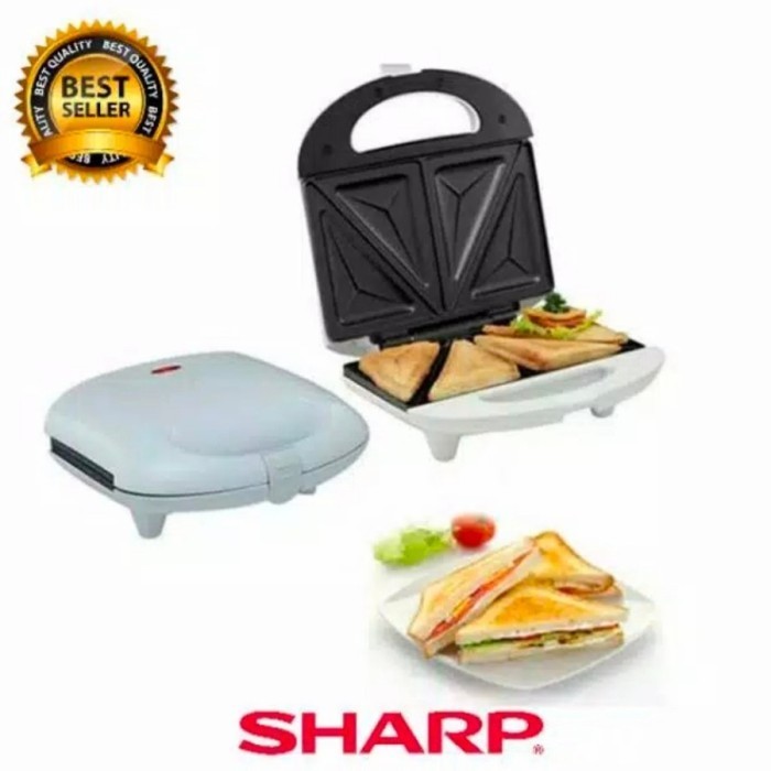Sandwich Toaster Sharp Panggangan Roti Sharp Kzs-70L(W) Terbaru