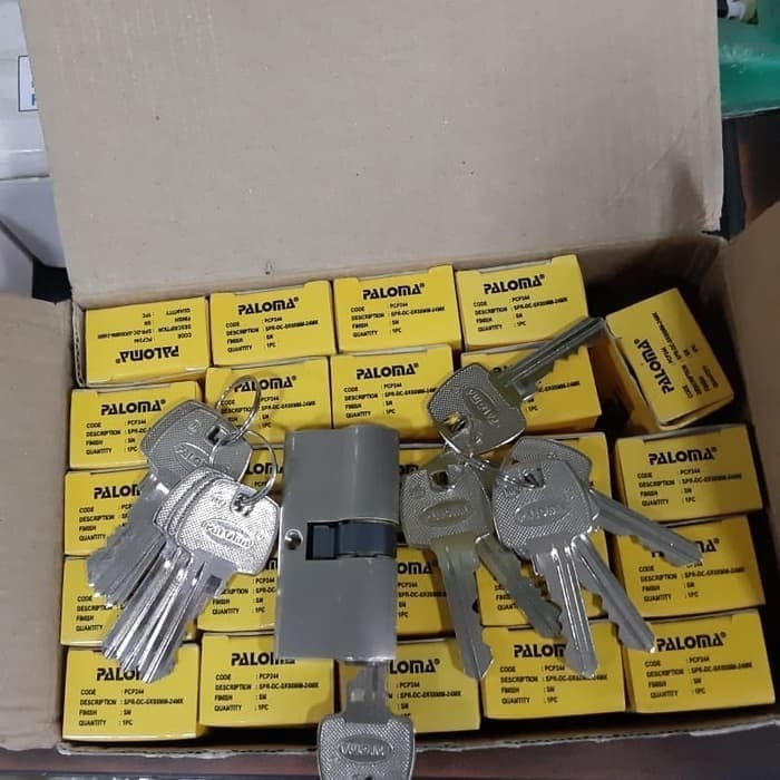 Paloma Master Key cylinder PCP 244 paket 24set 60mm SN
