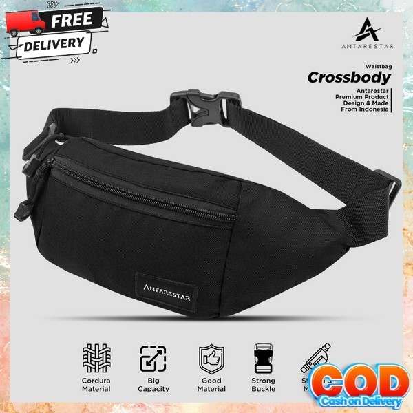 Waisth Bag Cowok Keren Modern Waistbag Tsa Dada Sling Bag Waterproof Salempang Waistbags Pinggang Co
