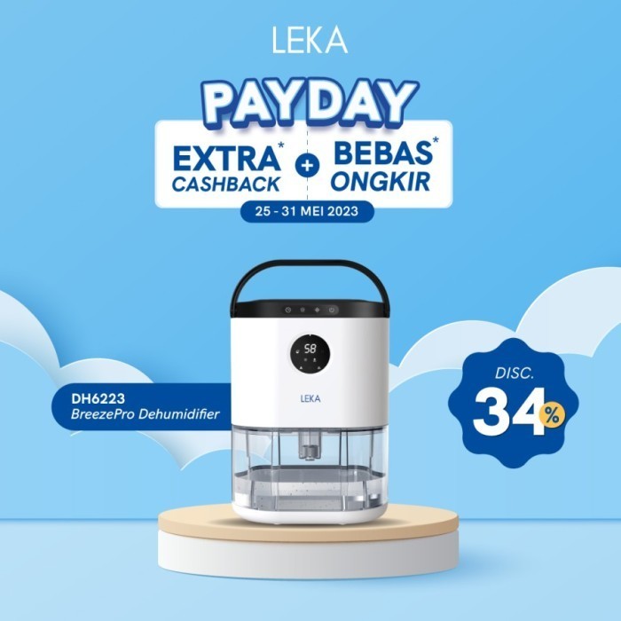 Leka Dh6223 Breezepro Dehumidifier - Serap Air Penyerap Kelembaban