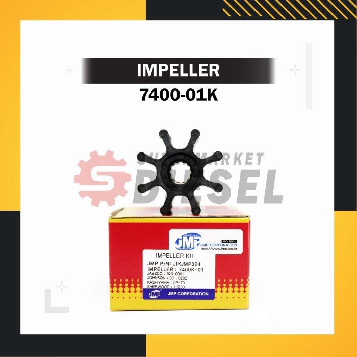 JMP 7400 / 7400K / 7400-01K Marine Flexible Impeller Kit Genuine