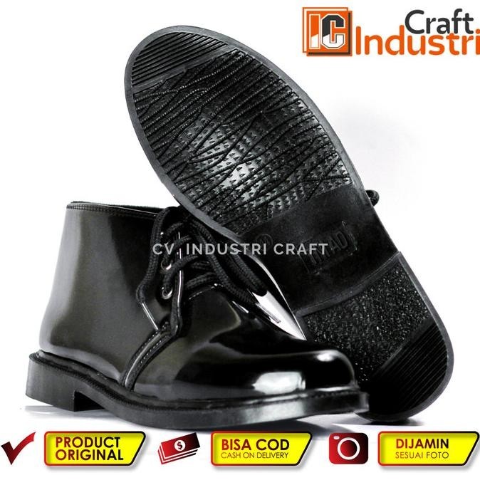 Sepatu PDH TNI Security Paskibra Pria Sekolah Oxford Pantofel Kilap
