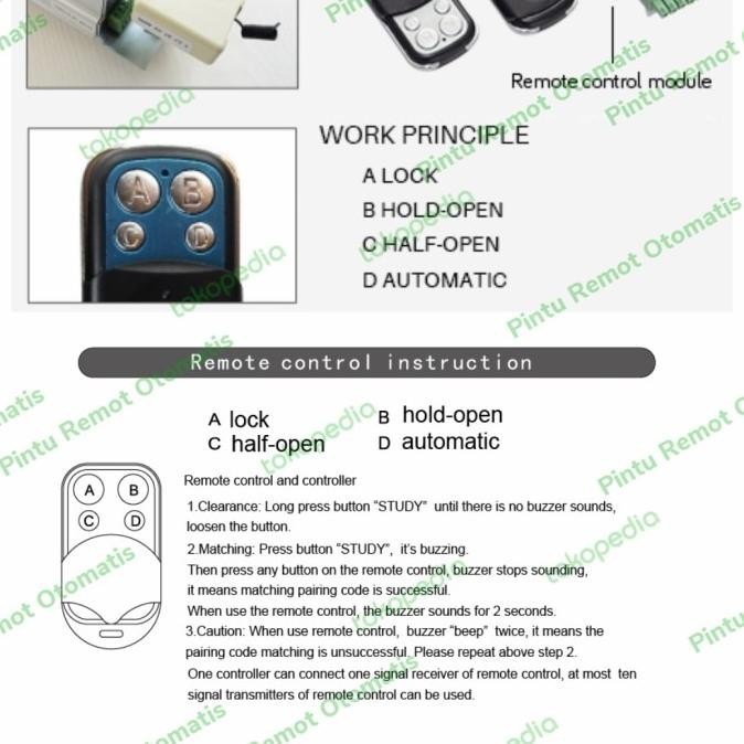 Remot Pintu Kaca Otomatis Automatic Sliding Door