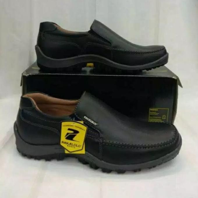 sepatu kulit pakalolo N8815 hitam sepatu pantofel pria original 39-44