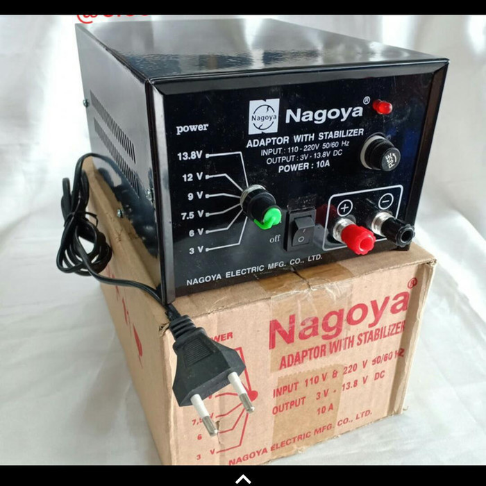 Power supply/Adaptor with stabilizer 10A(3v,6v7,5v,9v,12v,13,8vDC)