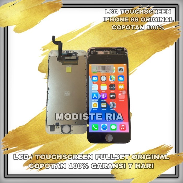 lcd touchscreen iphone 6s original copotan garansi