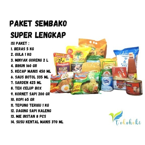 

PAKET SEMBAKO SUPER LENGKAP
