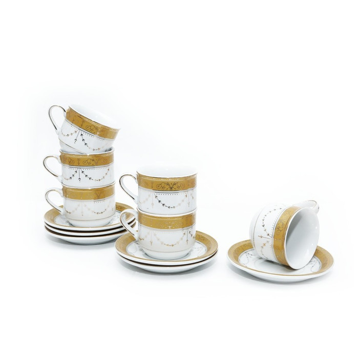 Cup & Saucer Coffee Tea Set Cup Saucer Vicenza Y83