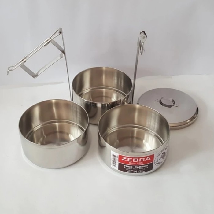 Food Carrier 14X3 Zebra (150143) /Rantang Susun Stainless