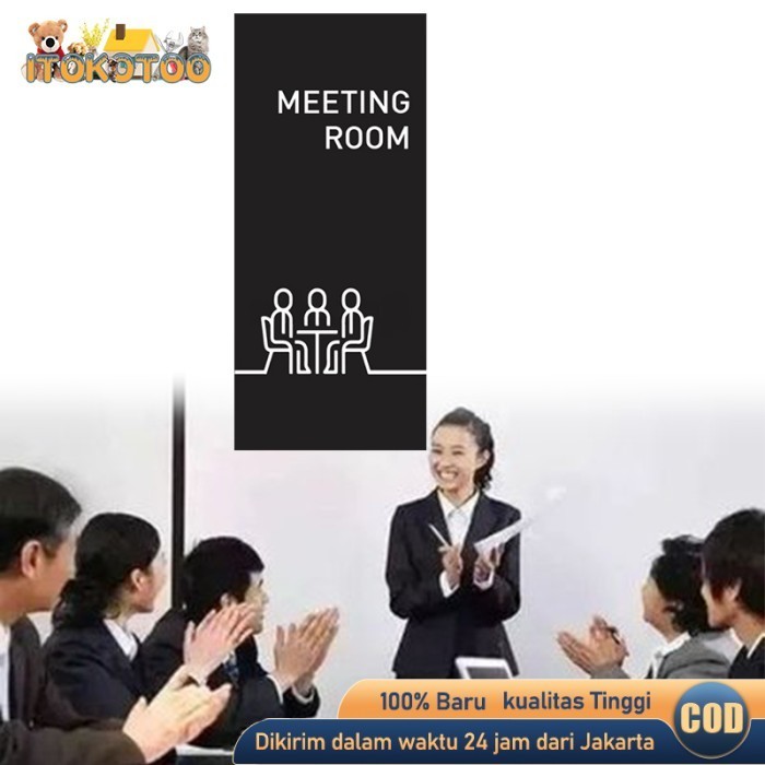 

Sign Board Meeting Room 10X23Cm Label Signage Ruang Rapat Meeting