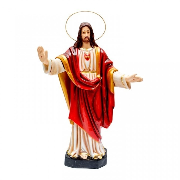 PATUNG TUHAN YESUS TANGAN TERBUKA 60CM - PATUNG IBADAH