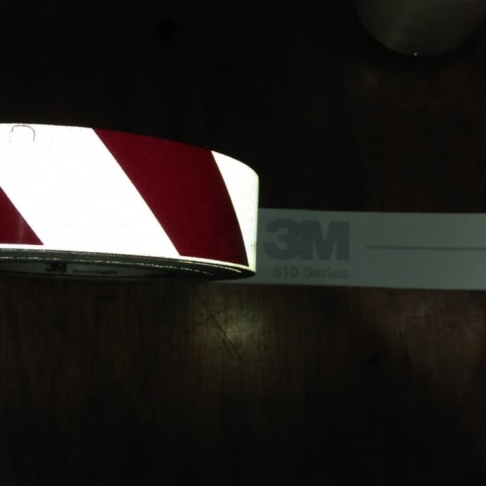Sticker-Stiker-Scothlite-Scotlite Reflective 3M Merah Putih