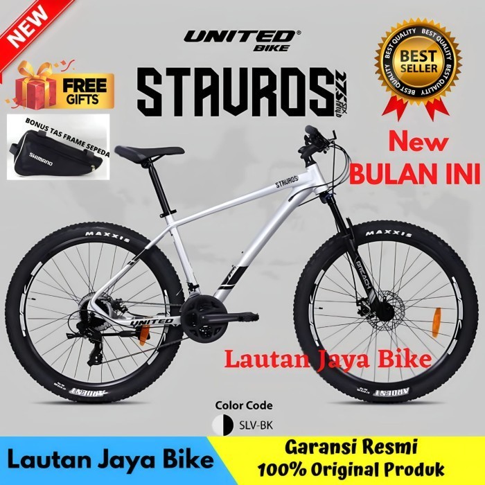 SEPEDA MTB 27,5 UNITED STAVROS FRAME ALLOY 24SPEED SHIMANO
