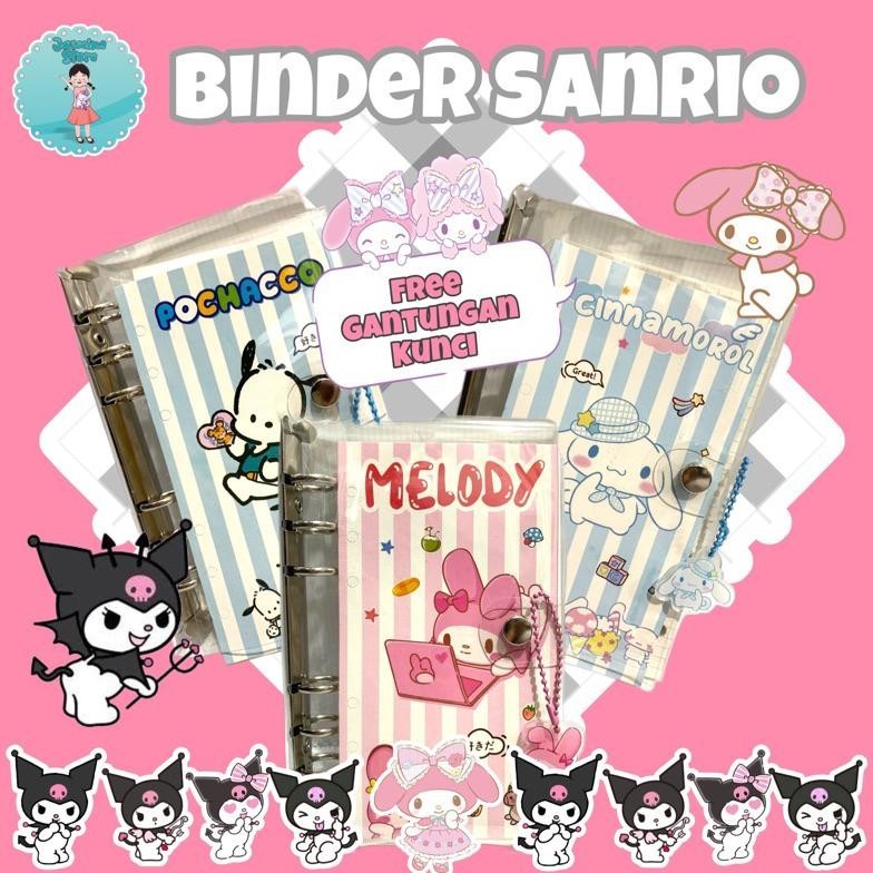 

BINDER SANRIO/BINDER CINNAMONROL/BINDER KUROMI/BUKU BINDER NOTEBOOK AESTHETIC COLOURFULL/BUKU BINDER BUKU TULIS KERTAS KOTAK/REFIL BINDER/DAILY PLANNER/JOURNAL/JURNAL/AGENDA/NOTEBOOK/BUKU CATATAN LUCU/ISI BINDER RO30