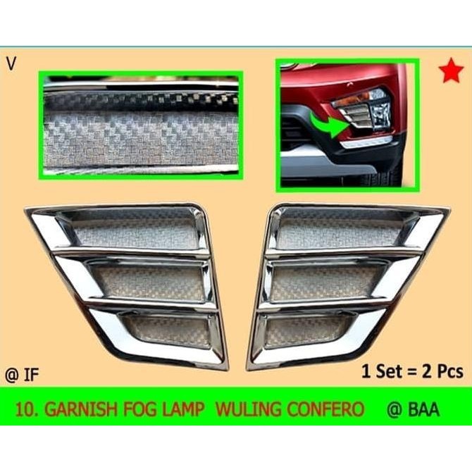 Baru neet GARNISH FOG LAMP WULING CONFERO Ayo Beli