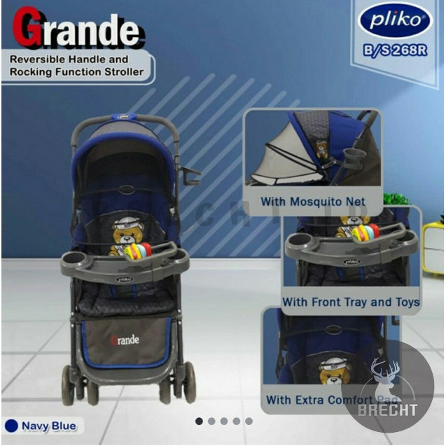 Stroller Bayi Pliko Grande 268 Kereta Dorong Bayi Pliko Grande New