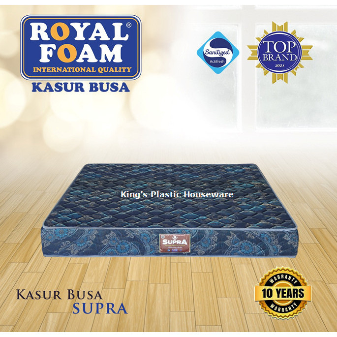 Kasur Busa Royal Foam Supra 120X200X20 Cm Garansi 10 Tahun 120X200 Cm