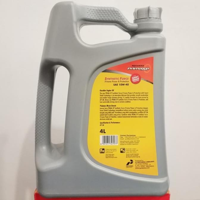 Mesran Prima Xp Sae 10W-40 Api Sm 4L Oli Pelumas Pertamina Synthetic F