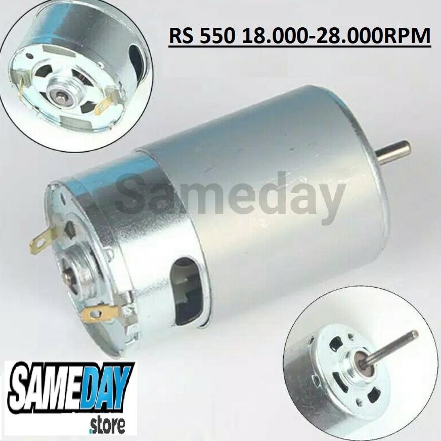 CODE123 - RS550 Dinamo DC 12 -18V  Motor RS-550 RS545 Dinamo Bor Cordless