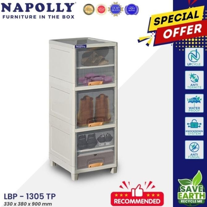 

Lemari plastik Napolly Locker box susun 3 LBP 1305 tp