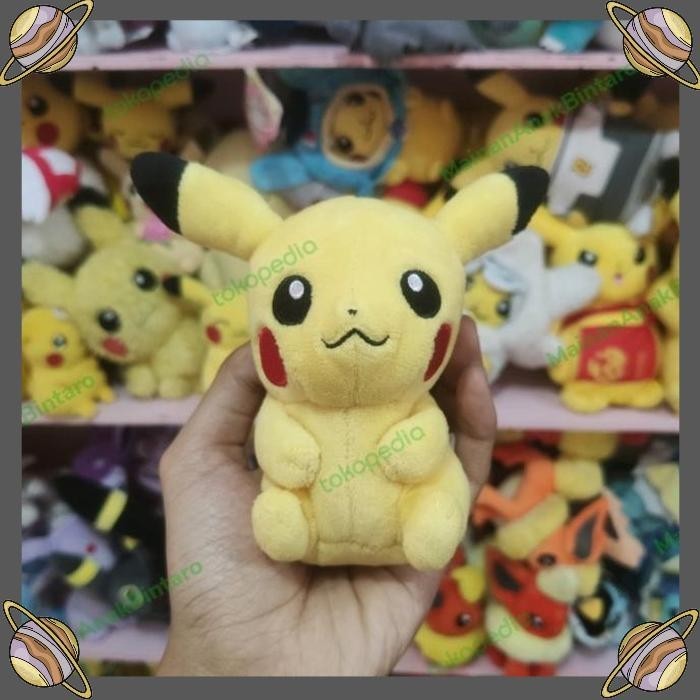 [ZTY] BONEKA POKEMON PIKACHU POKEFIT SITTING CUTIES ORIGINAL POKEMON CENTER