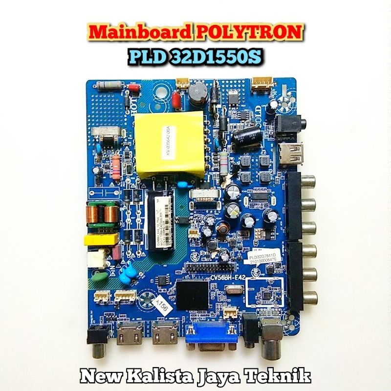 MAINBOARD TV POLYTRON PLD 32D1550D 32D1550S ORIGINAL CV56BH-E42 MB 32D1550 MOTHERBOARD TV PLD32D1550