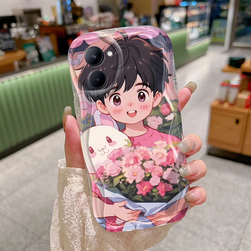 Casing Hp Untuk Realme C33Case HP Case Casing ponsel bunga pendirinya Softcase HP terbuat dari bahan