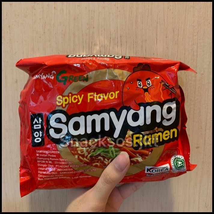 

Samyang Green Spicy Ramen Flavor Halal Mui